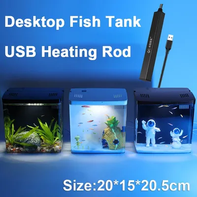Fish tank living room small mini Douyu tank household tabletop ecological tank self circulating back filter goldfish tank