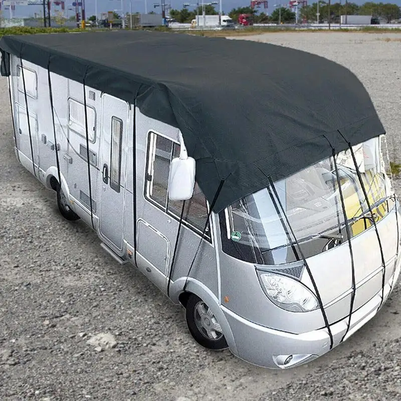 Wasserdichte RV-Dachabdeckungen, 210D Oxford-Stoff, RV-Abdeckungen, 6,5 x 3 m, RV-Sonnenschutz, Autoabdeckungen, Wohnwagen-Dach-Plane