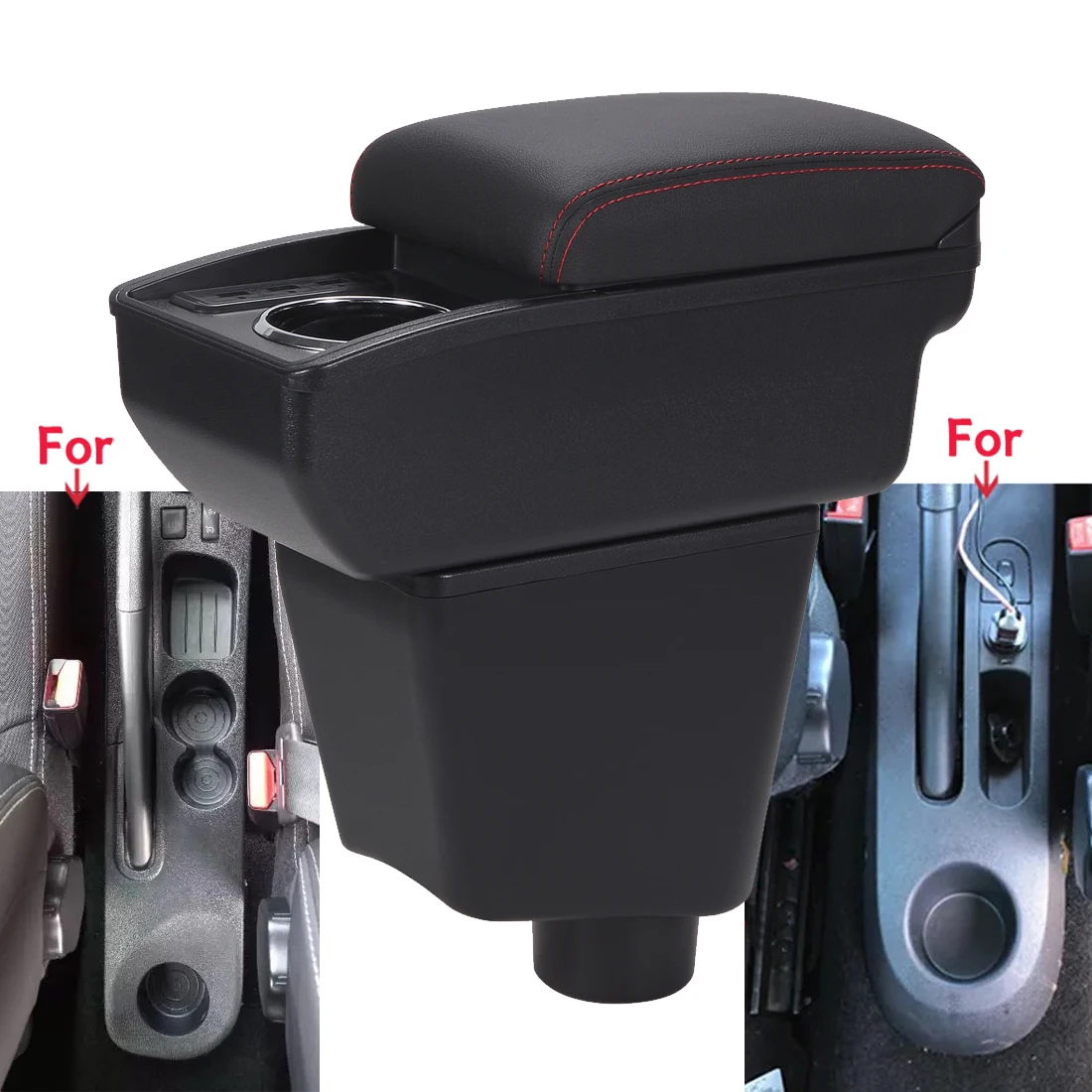 Für Renault Clio 4 Armlehne Box Für Renault Captur Clio 3 III IV Auto Armlehne Auto Lagerung Box Gewidmet Innen auto Zubehör Image