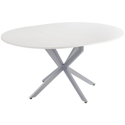 Esstisch Loyd, Weiß/Grau, 120 x 76.5 cm ausziehbar Vicco Image