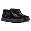 Clarks Main Torhill Woven Schwarze Farbe Wildlederstiefel