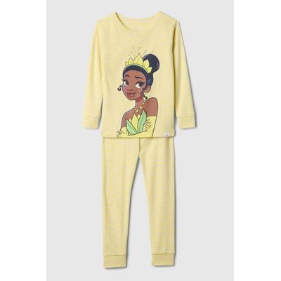 Gap Girls Yellow Tiana Disney Princess Brushed Cotton Pyjamas (12mths-5yrs) - Yellow Tiana