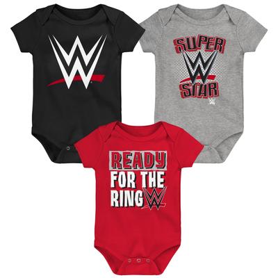 WWE 3er-Pack Bodysuits - Baby Image
