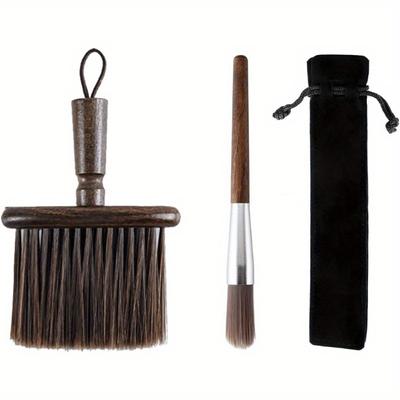 TEMU Coffee Grinder Brush, Espresso Maker/machine Cleaner Tool For Barista, Coffee Cleaning Tool For Home Kitchen - Wood Handle Image