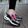 Frühling und Herbst Neue Atmungsaktive frauen Schuhe Outdoor rutschfeste mesh sport schuhe Mode keil