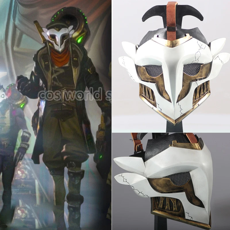 Tipo FRP Gioco LoL Arcane Ekko Wildfire Maschere Cosplay Casco per adulti Maschera per feste in maschera Maschere di carnevale di Halloween Accessori