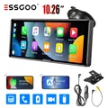 ESSGOO 10.2 Lettore video multimediale Wireless Carplay/Android Auto Car Stereo Radio IPS Touch Screen Trasmettitore FM USB