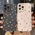 Custodia per telefono colorata piccolo cuore d'amore per Xiaomi Mi 14T 13T 12T Pro 14 13 12 11 Lite 5G NE Poco F6 F5 X5 M6 Pro 4G Cover in silicone