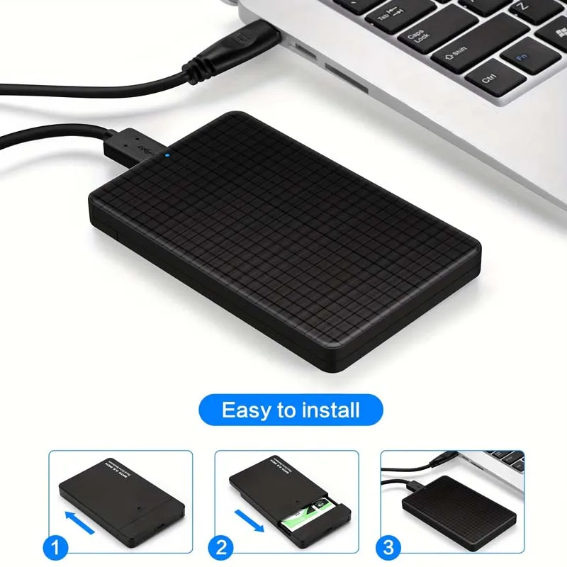 USB Typ C SATA HDD Gehäuse 2,5 Zoll Festplattengehäuse Gehäuse USB 3.0 3.1 Laptop SSD Externe Festplatte Box Plug Play Image