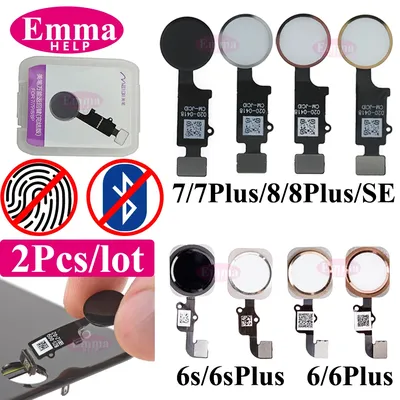 2 Stücke Home Button Flex Kabel Rückkehr Für iPhone 7 8 6 6 s Plus Universal Menü Schlüssel erboard Stecker Keine Fingerabdruck keine Touch ID