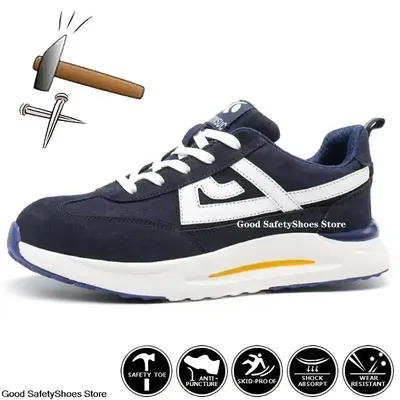 Lightweight Work Sneakers Men Women Work Shoes Footwear Puncture-Proof Men Sport Safety Shoes Boots