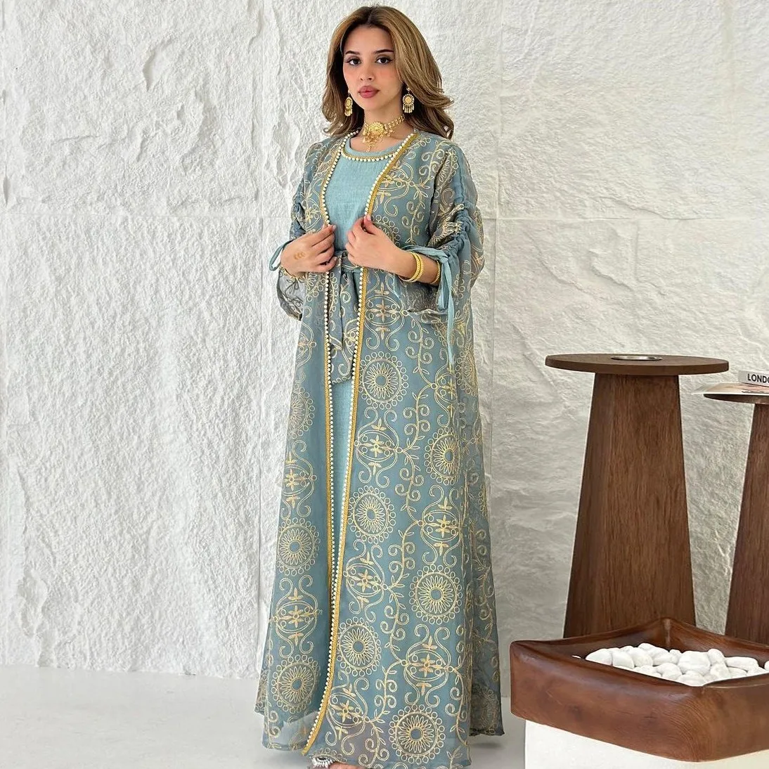 Afrikanische Kleider Für Frauen Vetement Femme Dashiki Abaya Maxi Kleid Afrika Kleidung Dashiki Ankara Kleider Frühling Herbst Neue Image