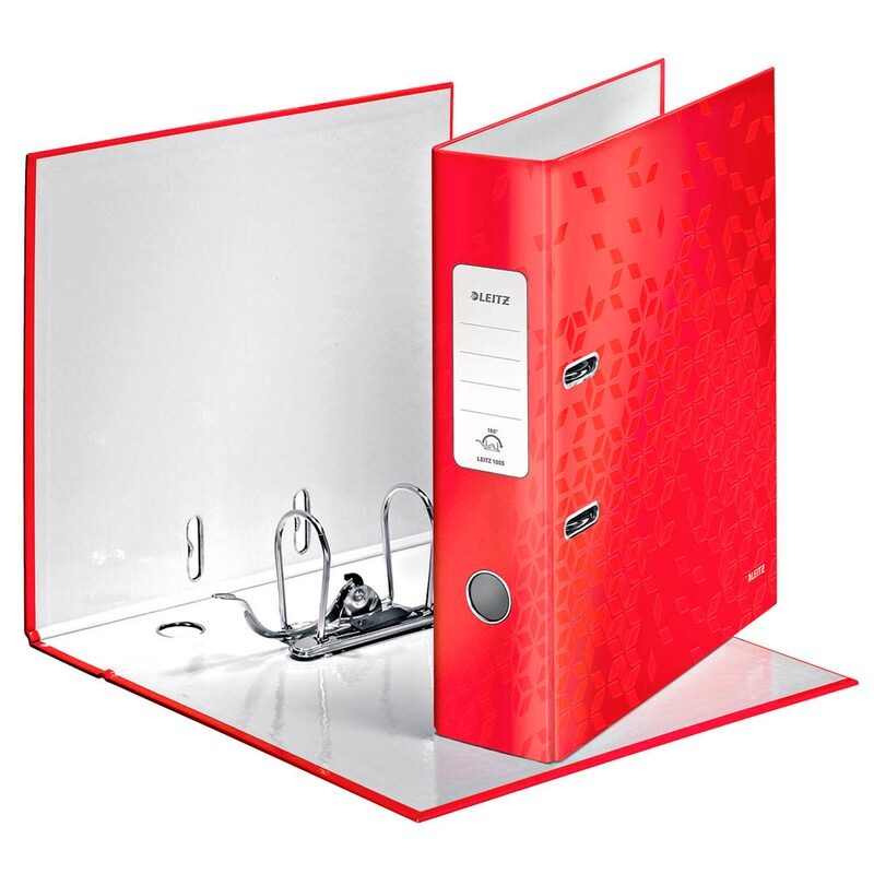 LEITZ Ordner rot Karton 8,0 cm DIN A4 Image