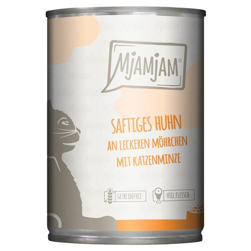 6x400g Juicy Chicken with Delicious Carrots MjAMjAM Wet Cat Food