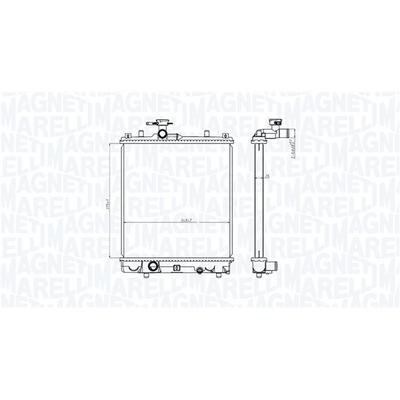 MAGNETI MARELLI Kühler, Motorkühlung für SUZUKI 17700-80G00 350213186100 Image