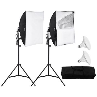 Softbox Lighting Kit, Professional Softbox Tripod Stand, Remote Control, Studio Lights for Portrait shooting, Live Streaming