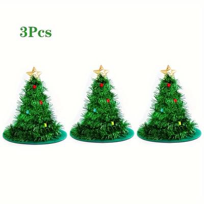 TEMU 3pcs Christmas Tree Set - & , For Parties, New , Polyester