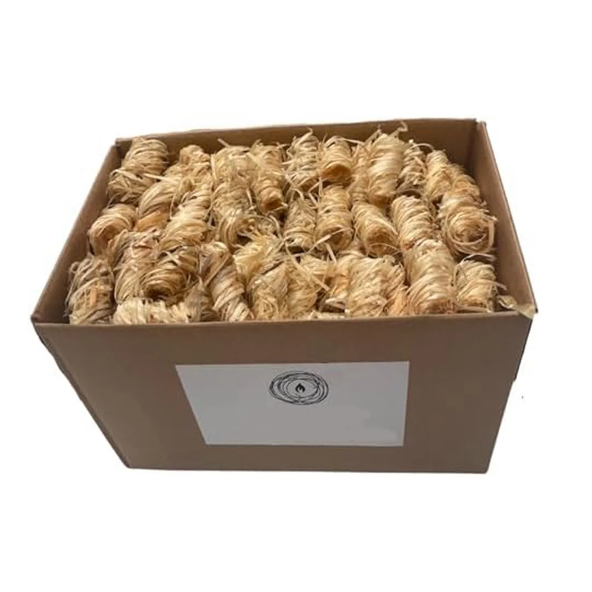 Natürliche Feueranzünder für Holzbrenner, Feuerfeuerzeuge, Feueranzünder für Herd, Grillkochen, natürliche Holzwolle Image