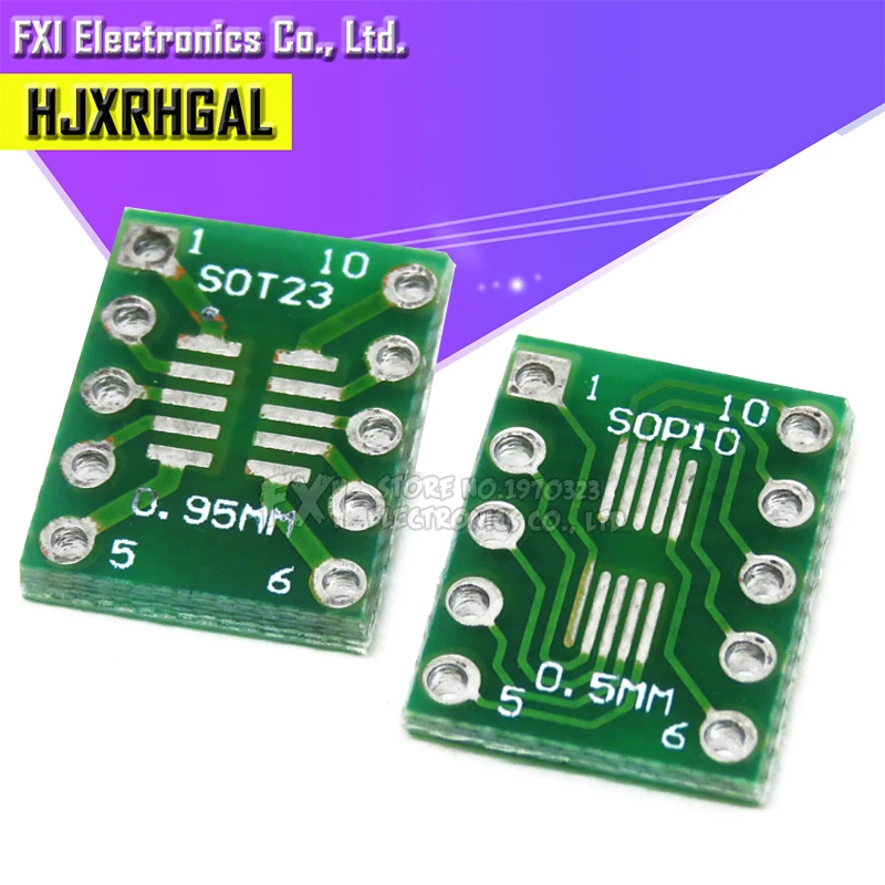 10PCS SOT23 MSOP10 SOP10 UMAX zu DIP10 Transfer Board DIP Pin Board Pitch Adapter igmopnrq Image