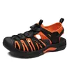 Neue Sommer Echtes Leder Männer Sandalen Mode-Design Atmungsaktive Casual Schuhe Männer Weichen Boden Outdoor Strand Sandalen Große Größe 48