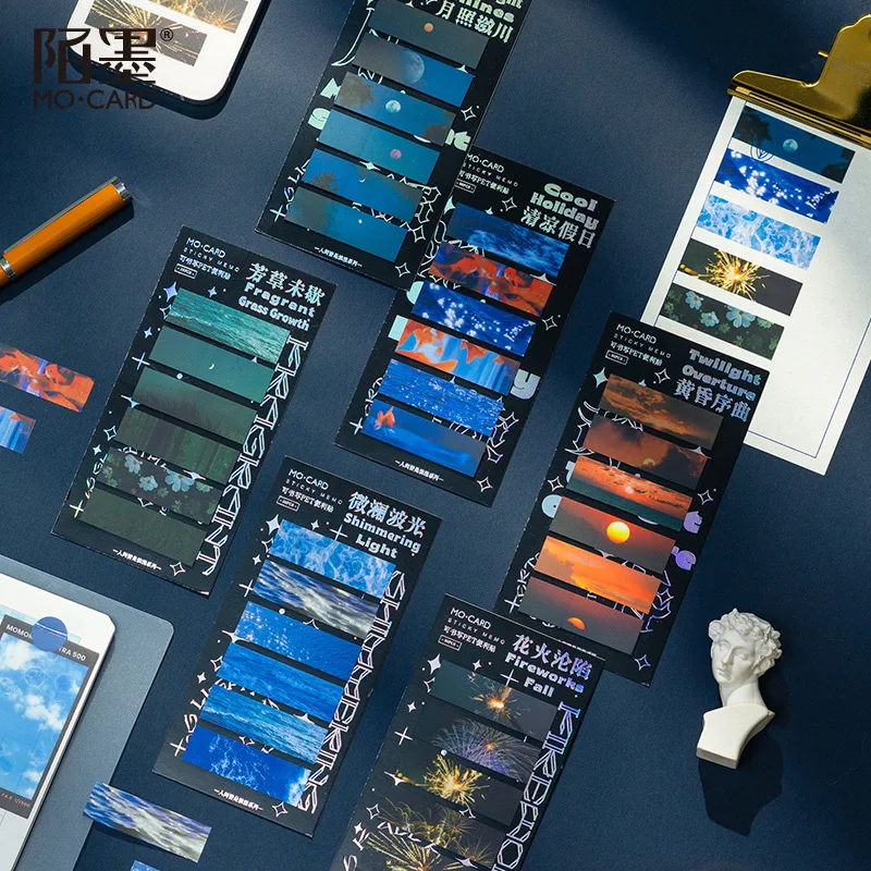 90 Teile/satz PET-Notizen können INS Wind Handbuch N Mal Aufkleber Bürozubehör Schreibwaren geschrieben werden Image