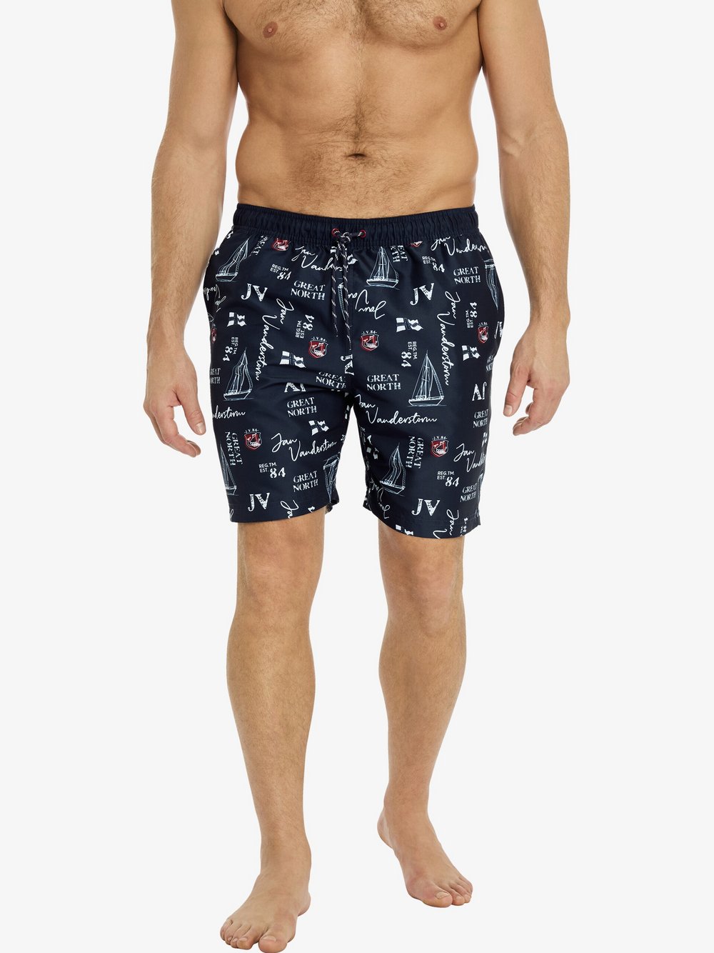 Jan Vanderstorm Badeshort Herren blau, XXXL Image