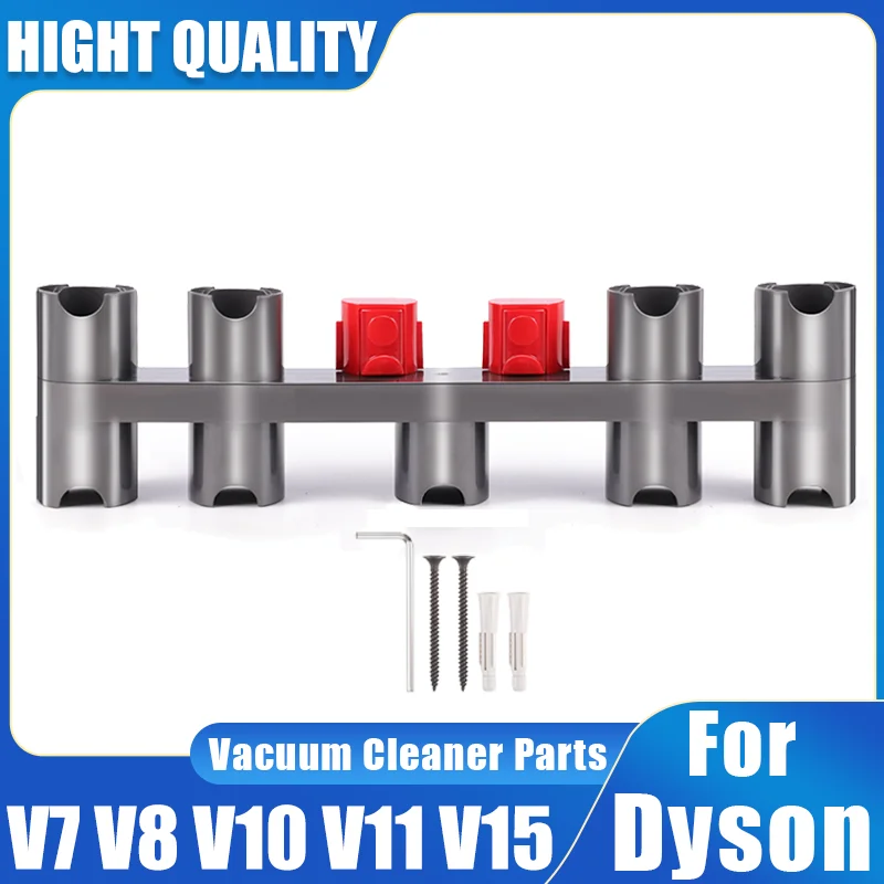 Neun-Loch-Zubehörhalter für Dyson V7 V8 V10 V11 V15, Staubsaugerteilehalter kann den Laderaufhänger anschließen, mit Erweiterungsschrauben Image
