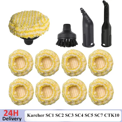 Dampf Tuch Abdeckung Für Karcher SC1 SC2 SC3 SC4 SC5 SC7 CTK10 CTK20 Handheld Dampf Pinsel Staubsauger Teile Nylon Zubehör Image