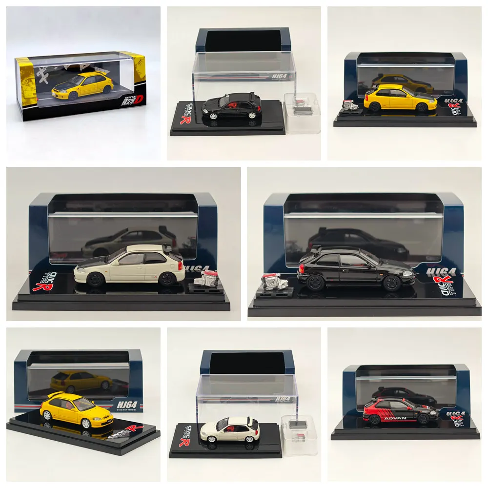 Hobby Japan 1/64 für CIVIC TYPE R (EK9) 1997, Druckgussmodelle, Autosammlung, Autospielzeug, Geschenk