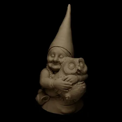 Hexe Oma und Eule Maßstab 1:12 Harzbüste Modellbausatz Fantasy Miniatur Unmontiertes und unbemaltes DIY-Spielzeug Image