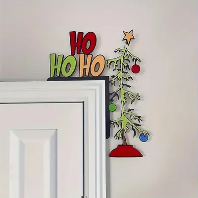 Skurrile Weihnachts-Türsprecher-Rahmen, Eckdekoration, Spiegel, Schränke, Möbel, Weihnachtsgeschenk, Image