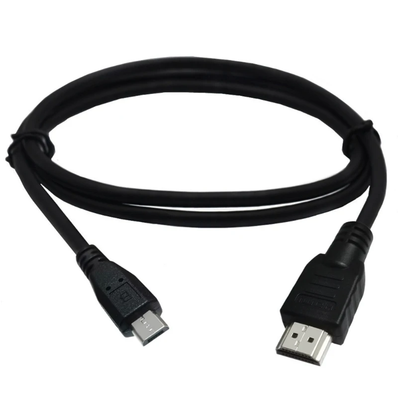 HDMI zu Micro USB 5P Kabel, 1 m Micro USB zu HDMI Kabel Adapter Stecker Daten Ladekabel Konverter Anschlusskabel Image
