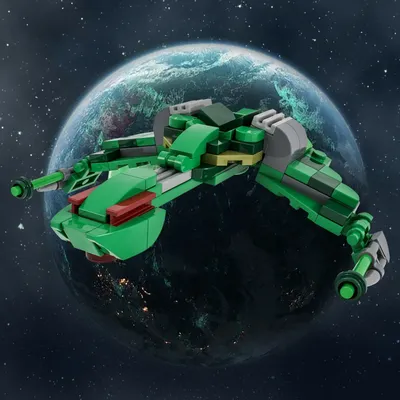 MOC-39439 Mini Klingon Raubvogel Bausteine Film Space Trek Puzzle Ziegel montieren Spielzeug Image