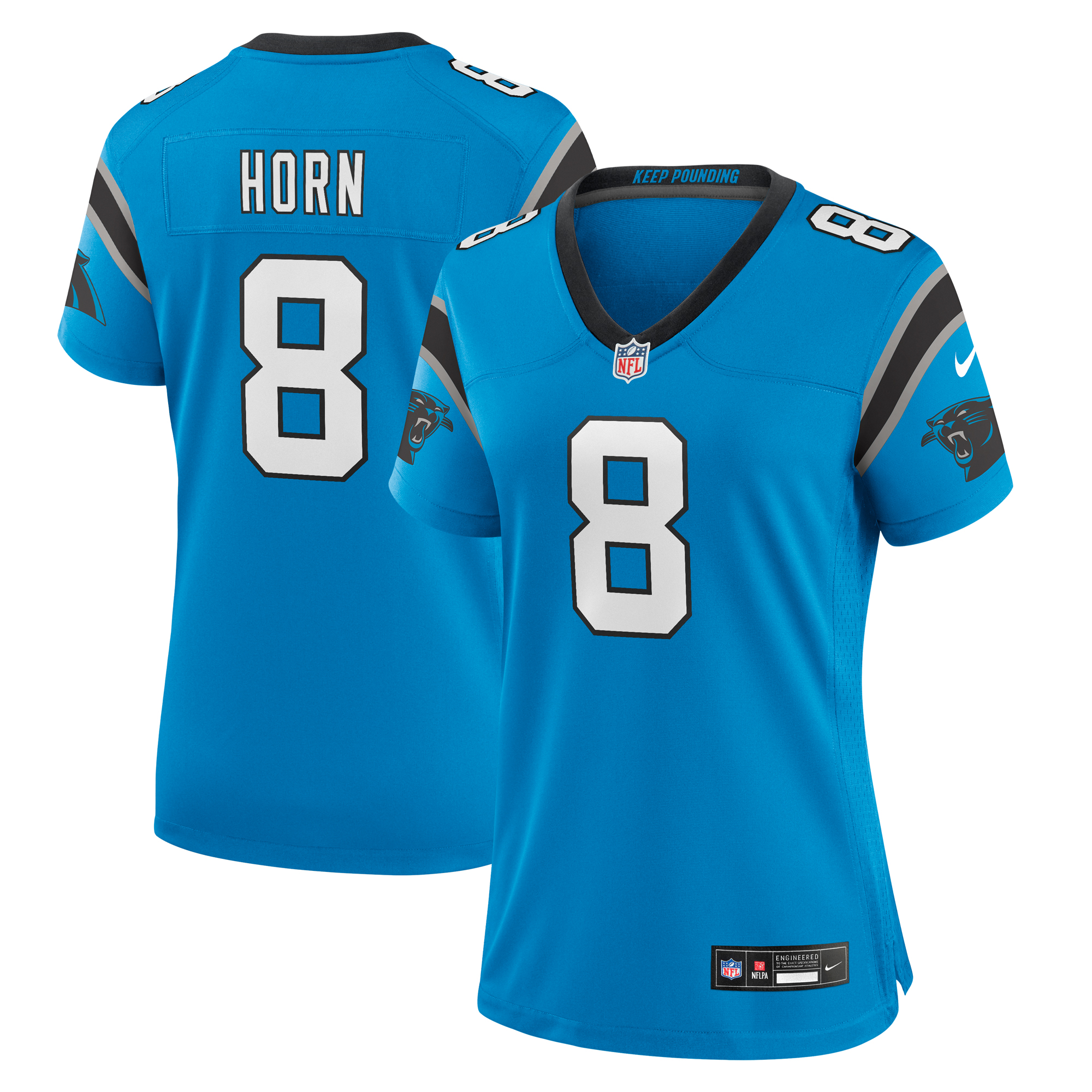 Carolina Panthers Nike Game Ausweichtrikot - Blau - Jaycee Horn - Damen Image