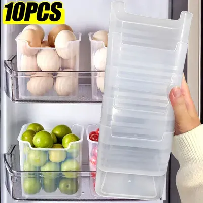 Refrigerator Storage Box Fresh Vegetable Fruit Boxes Fridge Side Door Container Kitchen Organizer Crisper Desktop Storage Box