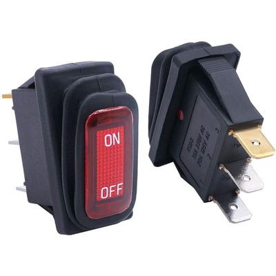 Stück wasserdichte 12 v rot beleuchtete automatische EIN/AUS-SPST-3-polige Image