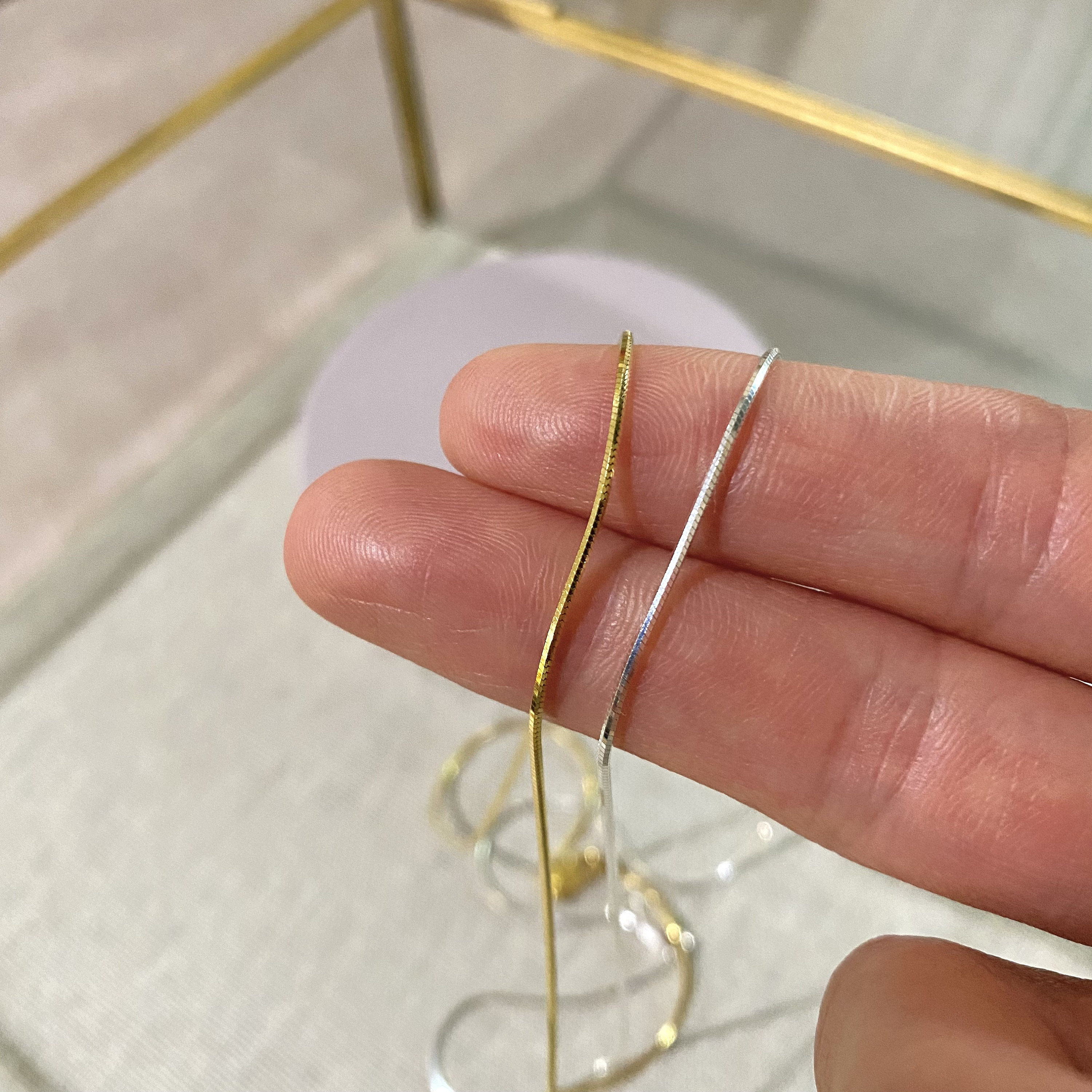 Collana a catena sottile a serpente, collana a strati, collana minimalista, collana delicata, collana a catena, catena in argento sterling, catena del