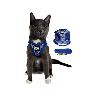 Travel Cat The True Adventurer Reflective Cat & Kitten Harness & Leash, The Groovy Cat, Small