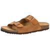 Pantolette LICO "Pantolette Alvaro", Gr. 40, braun, Leder, Schuhe