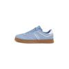 Sneaker TOMMY JEANS "THE GREENWICH SUEDE", Herren, Gr. 44, blau, Veloursleder, Lederimitat, unifarben mit Farbeinsatz, sportlich, Schuhe, Freizeitschuh, Halbschuh, Schnürschuh mit gepolstertem Schaftrand