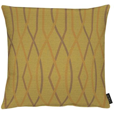 Dekokissen APELT "Villa" Gr. 1, gold (goldfarben, gemustert), B:45cm H:5cm L:45cm, Polyester, Dekokissen_Sitzkissen_Kissenhüllen, Kissenhülle mit Füllung, 1 Stück Image