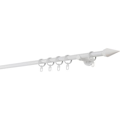 Gardinenstange MYDECO "20mm Point Wandträger 6,5 cm", weiß, L:360cm, Gardinenstangen Image