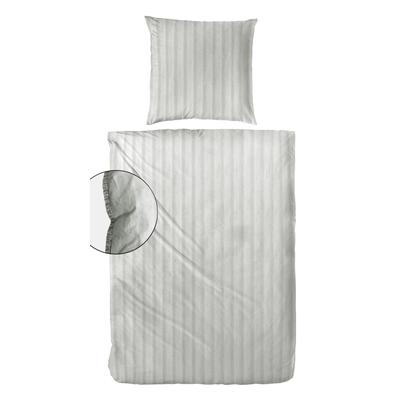 Bettwäsche PRIMERA "Stone-Washed Style", grau, B/L: 135cm x 200cm, , Renforcé, B/L: 80cm x 80cm, Renforcu00e9, Obermaterial: 100% Baumwolle, Bettwäsche, Bettwäsche mit Streifen aus 100 % Baumwolle, ab Gr. 135x200 cm Image