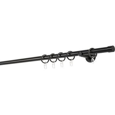 Gardinenstange MYDECO "20mm Cap Wandträger 6,5 cm", schwarz, L:290cm, Gardinenstangen Image