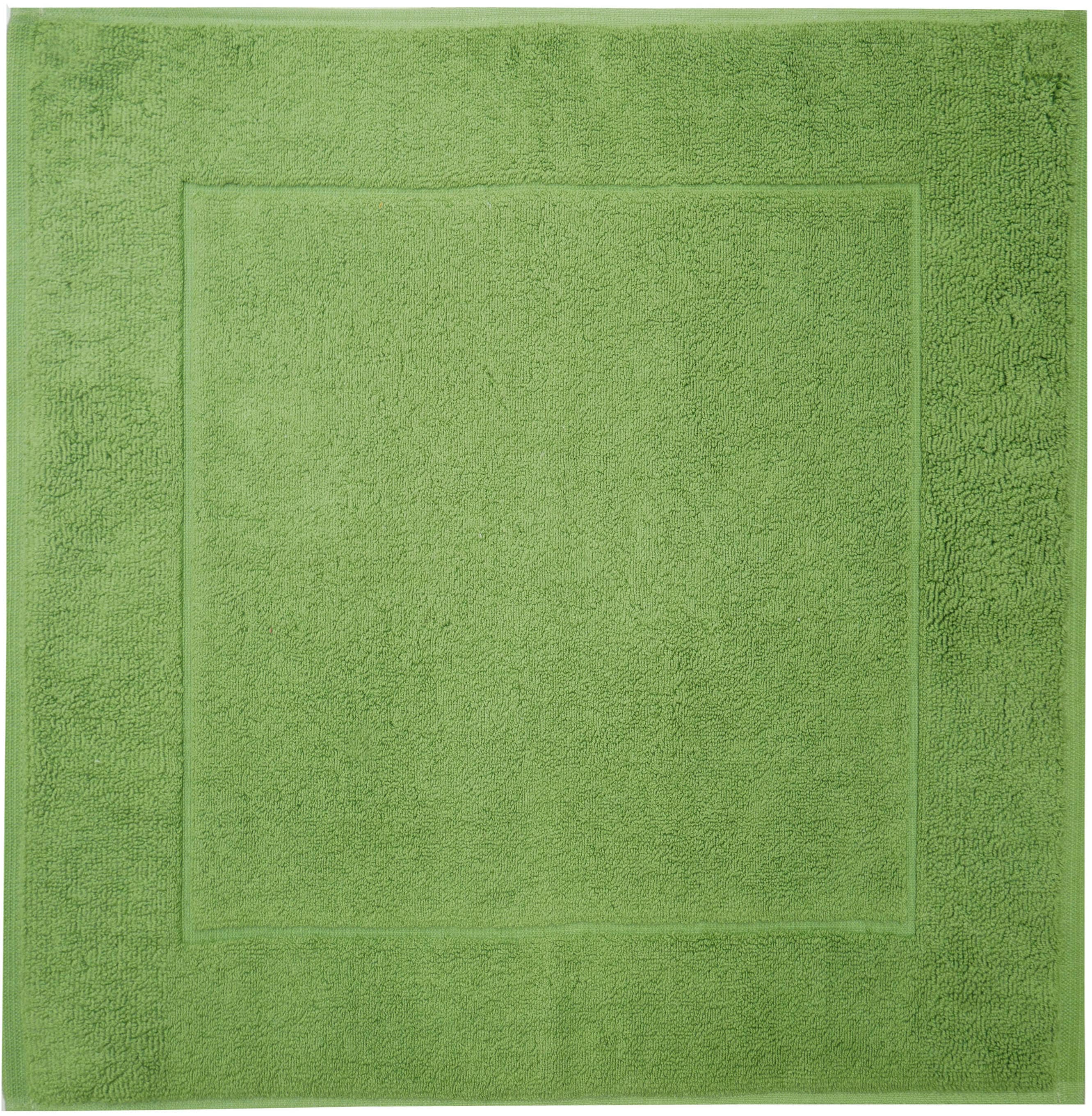 Badematte FRAMSOHN FROTTIER "Uni Basic Hotelmatte" Gr. 3, grün (moss grün), H:11mm, Baumwolle, Badematten, Badematte, große Farbpalette, Hergestellt in Österreich, Badezimmerteppich