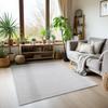 Teppich AYYILDIZ TEPPICHE "SKY 5400", silber (silberfarben), B:120cm H:7mm L:170cm, Polyester, Teppiche, Läufer, Besonders weich, Softfllor, waschbar