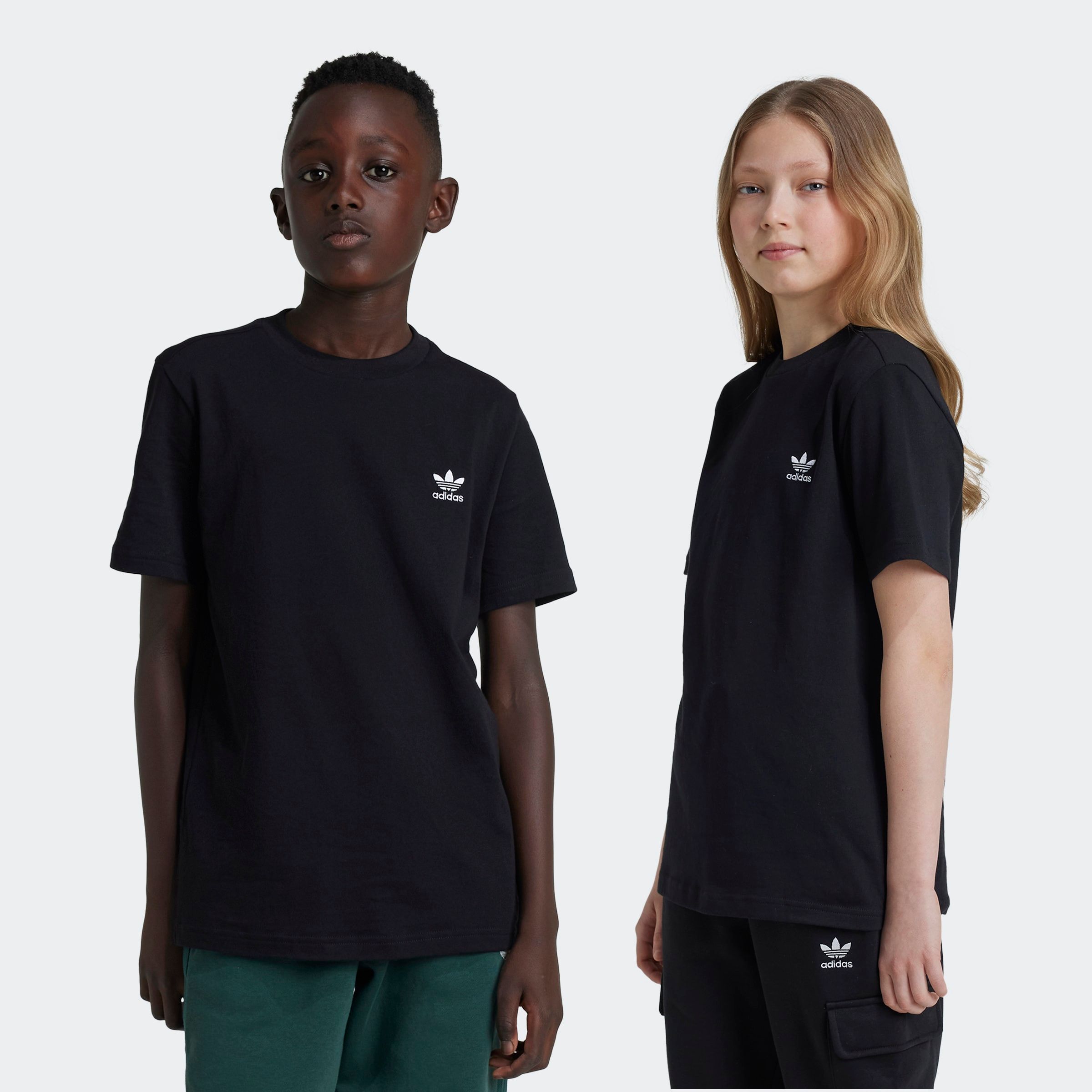 T-Shirt ADIDAS ORIGINALS "TEE", Kinder, Gr. 128, schwarz, Obermaterial: 100% Baumwolle, Rundhals, Shirts Image
