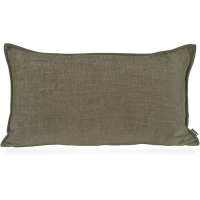 Dekokissen H.O.C.K. "Lucky", grün (olivgrün, unifarben), B:70cm H:10cm L:40cm, Polyester, Dekokissen_Sitzkissen_Kissenhüllen, Sofakissen inkl. Füllung, 70x40cm, einfarbig, creme ecru, Dekokissen Image