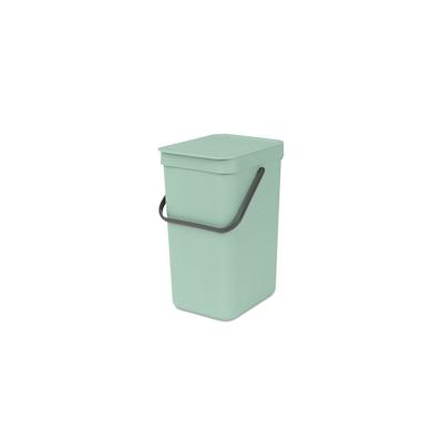 Brabantia Abfallsammler mit Stay-open Deckel | 12 Liter, HxBxT 35x20x24,9cm | Kunststoff | Jade Image