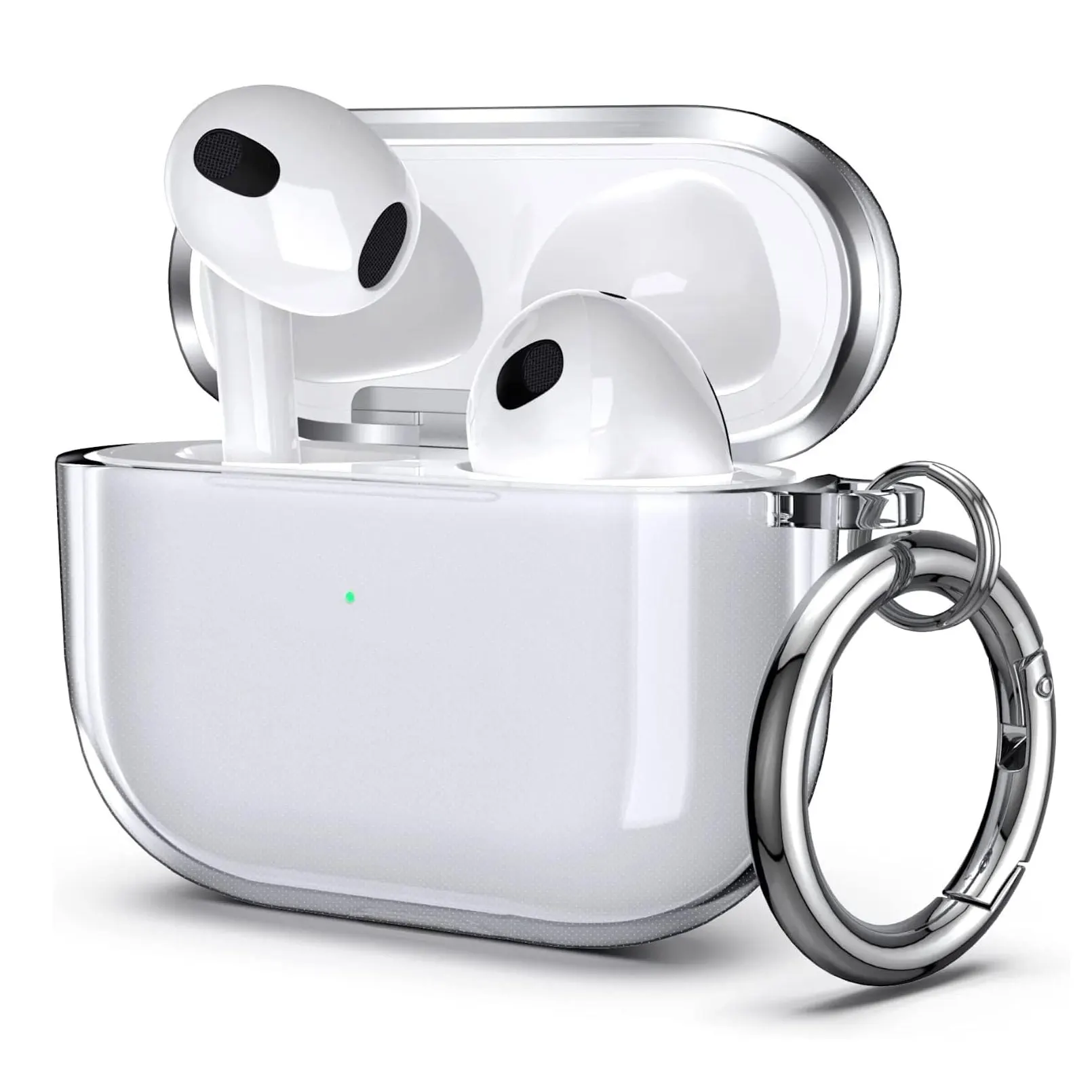 Custodie per auricolari in silicone per Airpods 1 2 Airpods 3 Custodia portachiavi con cuffie Custodia protettiva per Apple Airpods Pro 2 Cover